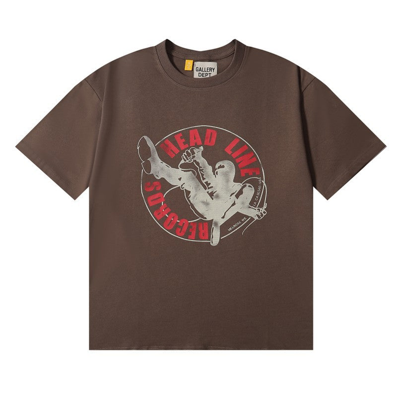 Gallery Dept Classic Logo Slogan Crew Neck Short Sleeve T‑Shirt Unisex
