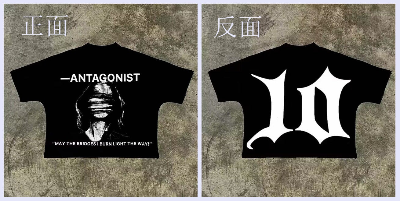 Y2K Cartoon- & Anime-Grafik Unisex Oversized Streetwear Baumwoll-T-Shirt
