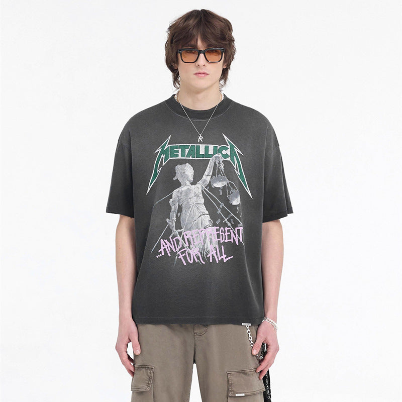 Represent Vintage Washed Graphic Short Sleeve Tee Streetwear Unisex
