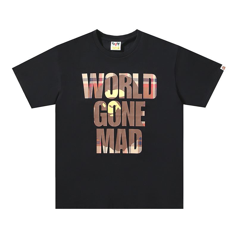 2026 New BAPE Ape Head Graphic Tee Loose Couple Short Sleeve T-Shirt