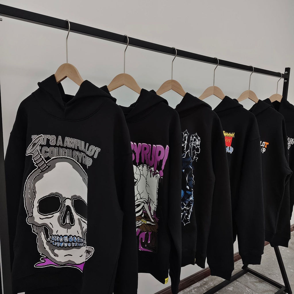 That's A Awful Lot Of Cough Syrup Graphic Hoodie Streetwear Pullover