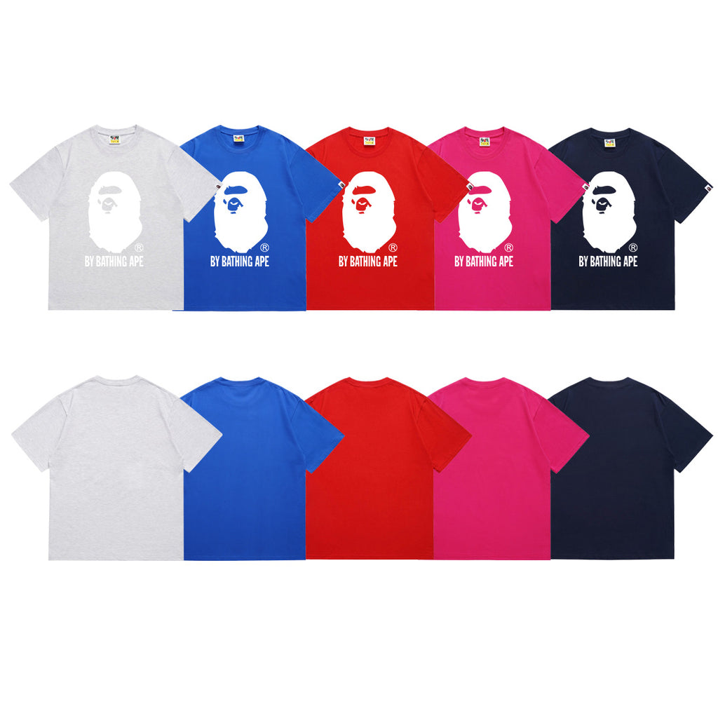 BAPE Ape Head Graphic Print Short Sleeve Tee Streetwear Unisex