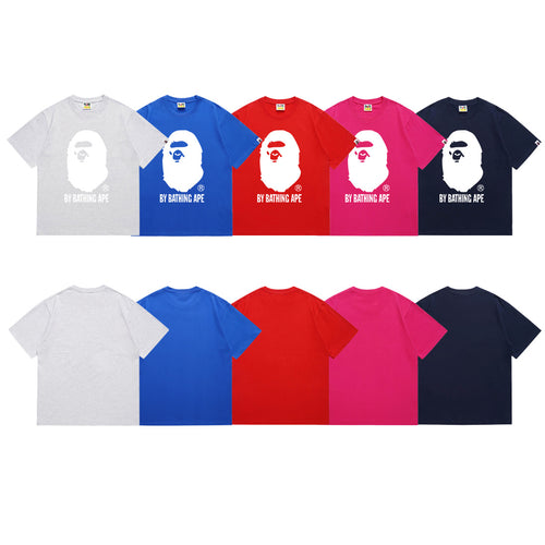 BAPE Ape Head Graphic Print Short Sleeve Tee Streetwear Unisex