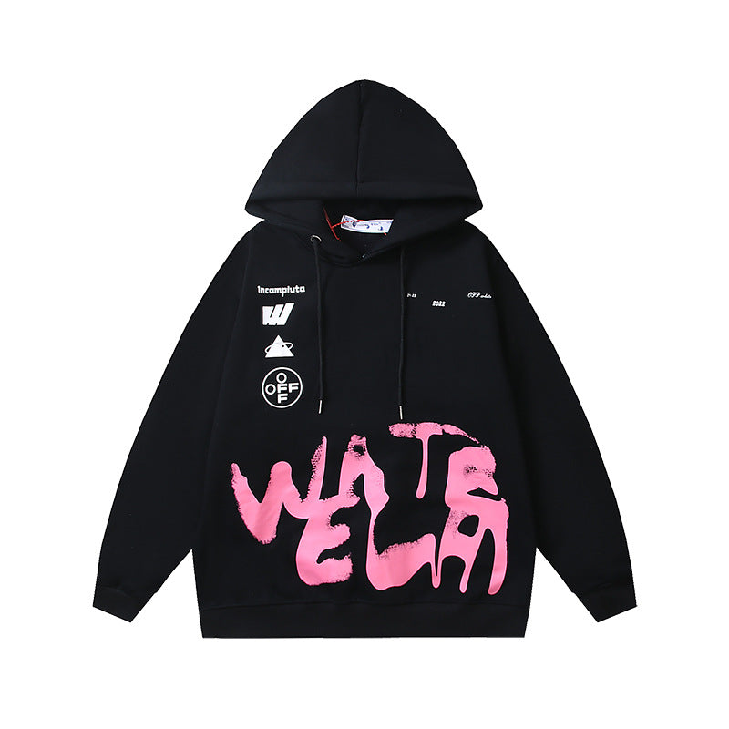 Off-White Arrow Graphic Print Hoodie Streetwear Unisex