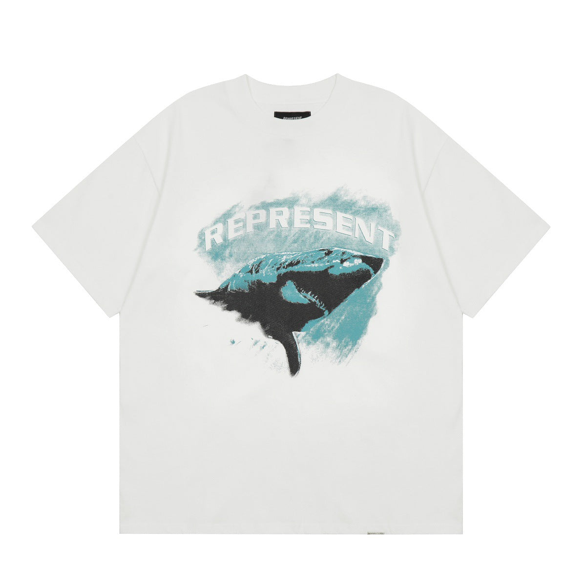 Represent Shark Washed Graphic Oversized Tee Streetwear Unisex