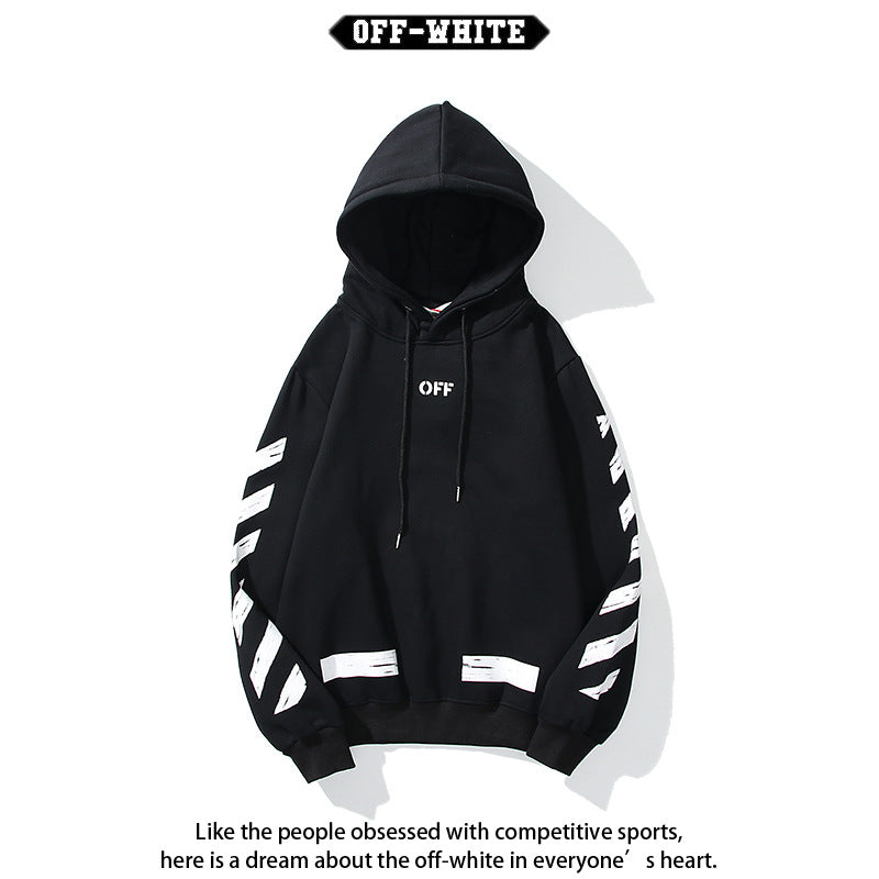 Off-White Arrow Graphic Print Hoodie Streetwear Unisex