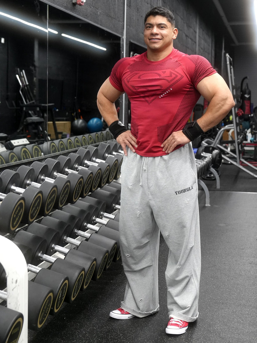 YOUNGLA 4117 Superman Compression Tees