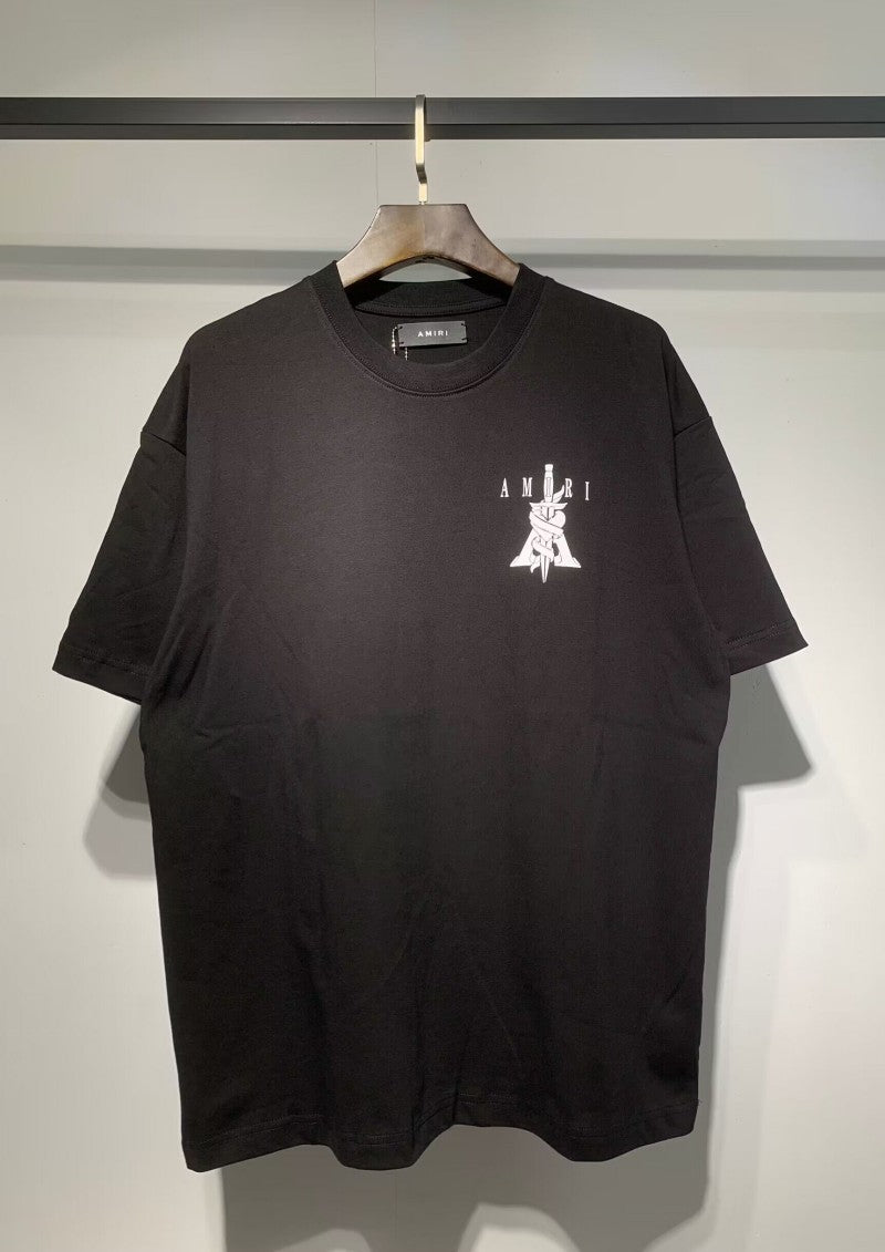 Amiri Multi‑Print Peace Dove Graffiti Oversized Tee Streetwear