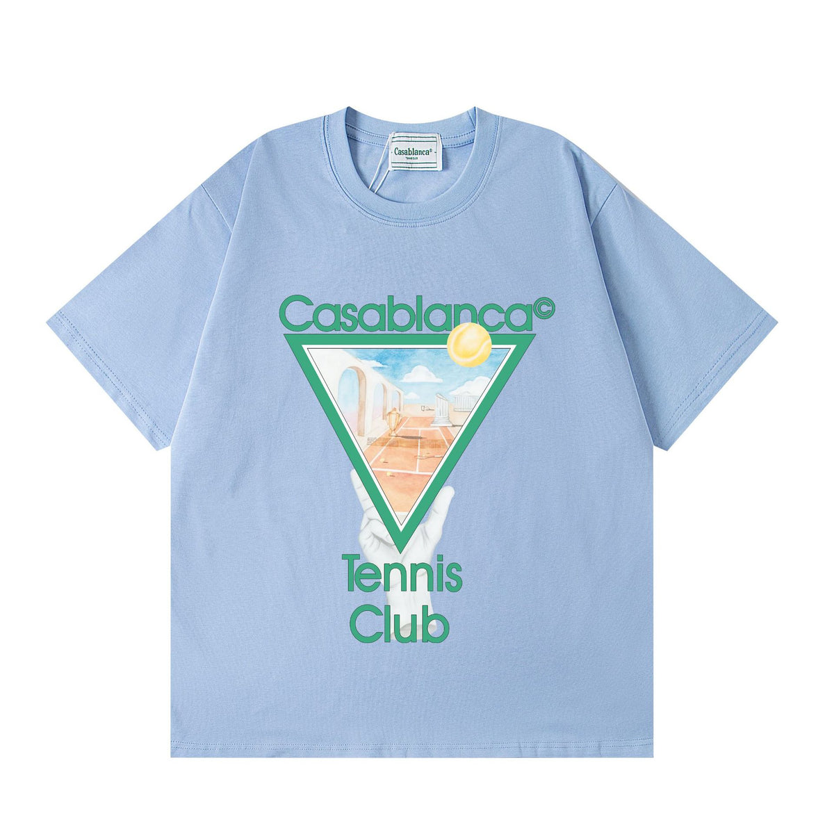 Casablanca Multi‑Artwork Vintage Graphic Oversized Tee Streetwear