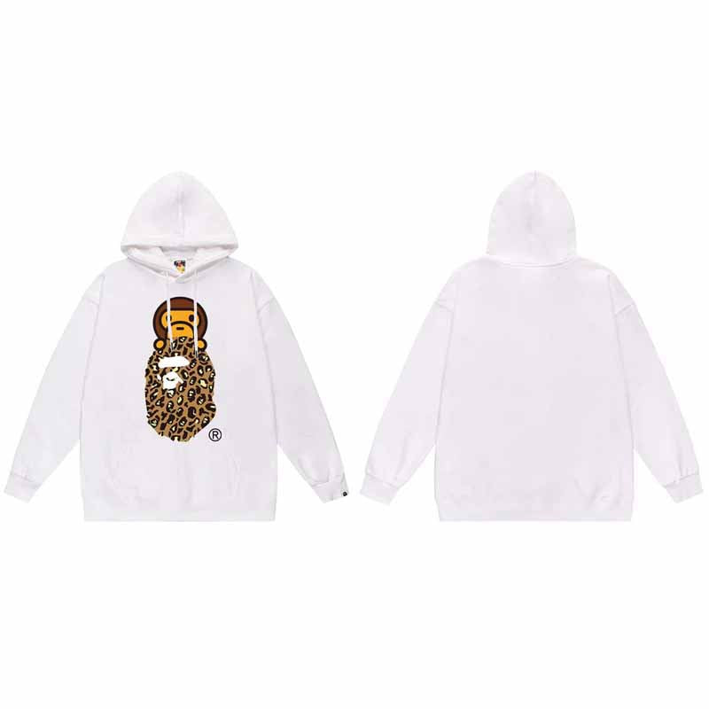 BAPE Hoodie Baby Milo Ape Head Multi Graphic Street Fleece Pullover