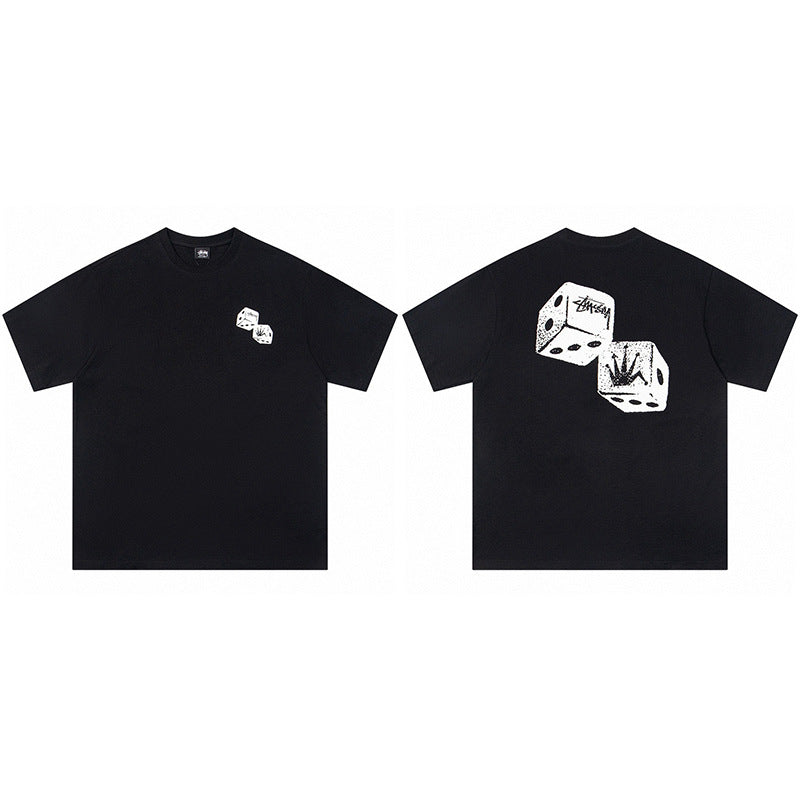 Stussy Graphic Print Collection Loose Casual Short Sleeve T-Shirt