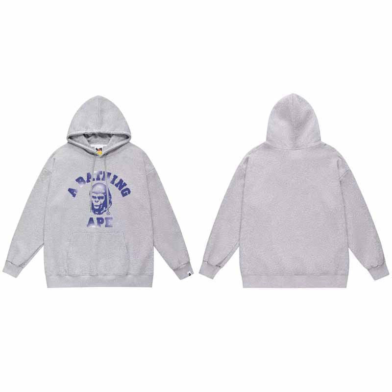 BAPE Hoodie Baby Milo Ape Head Multi Graphic Street Fleece Pullover