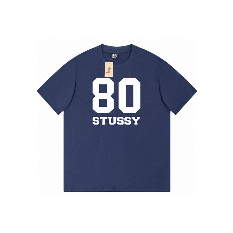 Stussy Graphic Print Collection Loose Casual Short Sleeve T-Shirt