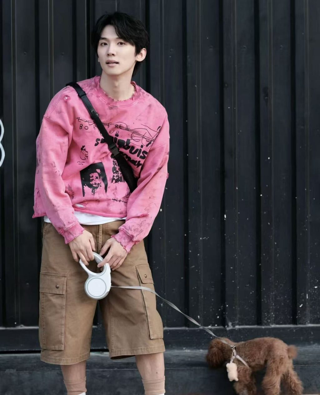 SSSAINT LOUIS Born Free Club Washed Distressed Crewneck Sweatshirt