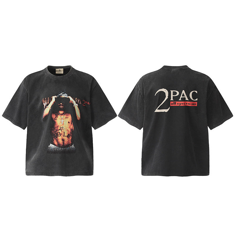 Travis Scott VTG Washed Rapper Athlete Mike Tyson Oversized Tee