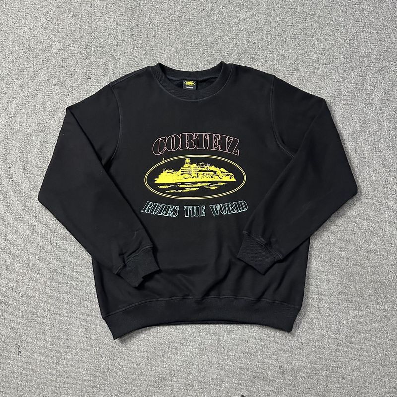 Corteiz Island Letter Graphic Oversized Crewneck Streetwear