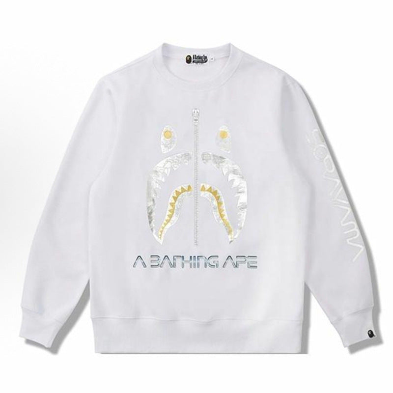 Bape Camo Ape Head Graphic Washed Oversized Crewneck Streetwear