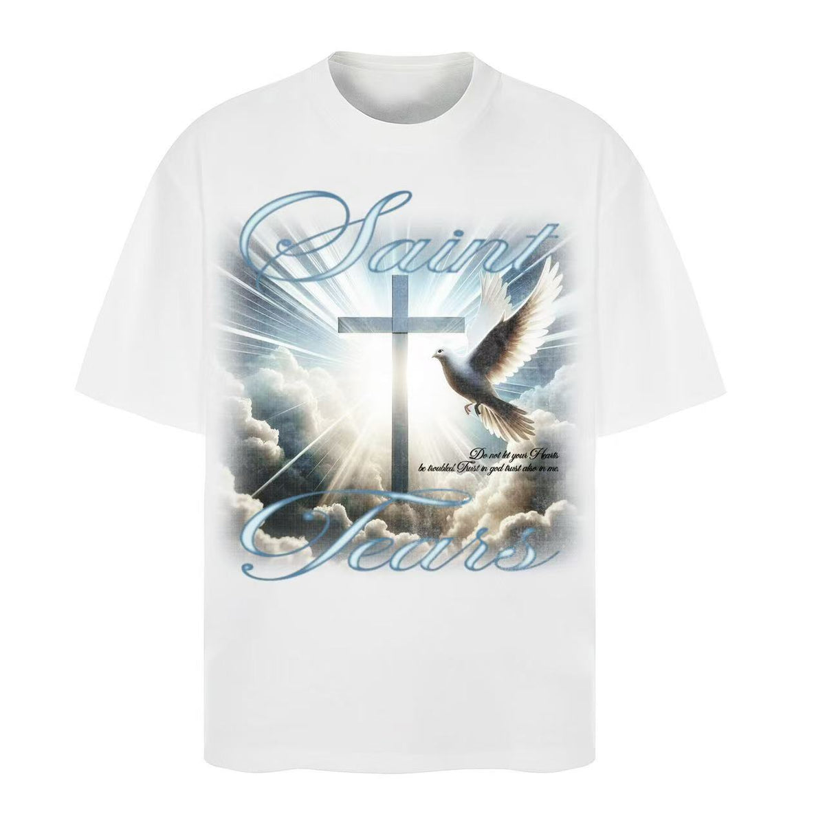 Saint Michael Vintage Multi‑Graphic Oversized Tee Streetwear Unisex