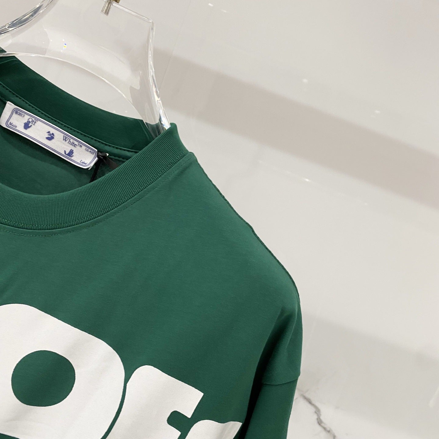 Off-White Large Letter Graphic Crew Neck Short Sleeve T Shirt
