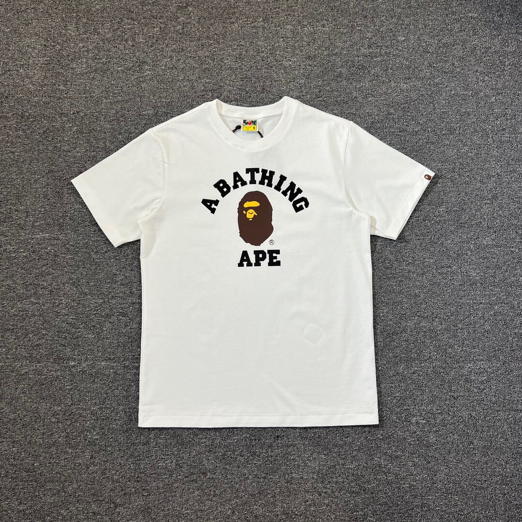 BAPE Classic Camo Ape Head Letter Print Loose Unisex Casual T-Shirt