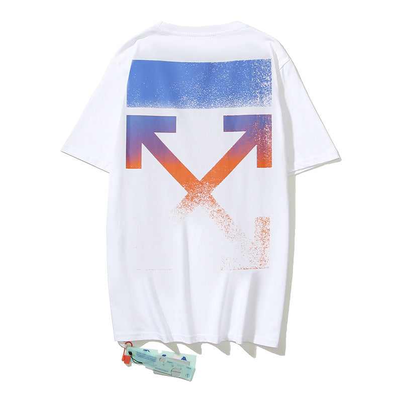 Off-White Arrow Graphic Print Short Sleeve Tee Streetwear Unisex
