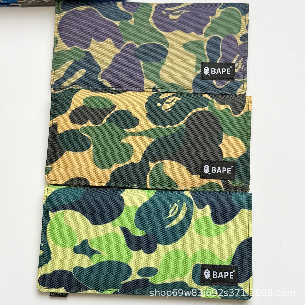 BAPE Ape Head ABC Camo Long Wallet