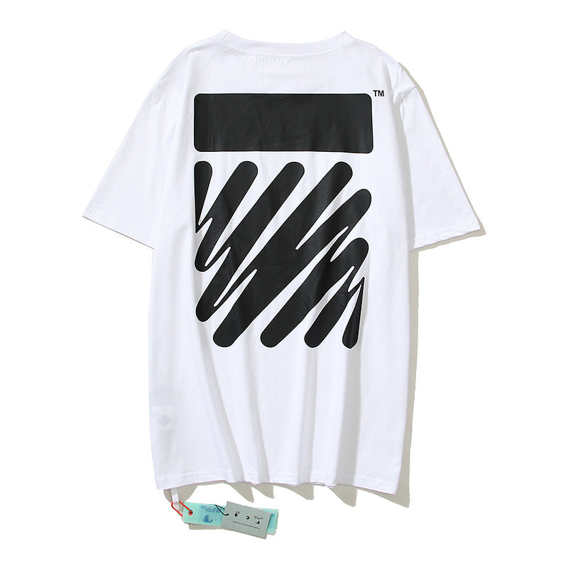 Off-White Arrow Graphic Print Short Sleeve Tee Streetwear Unisex