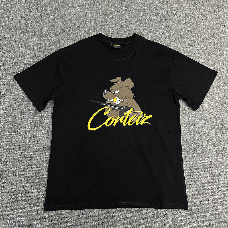 Corteiz Circle Logo Graphic Oversized Tee Streetwear Unisex