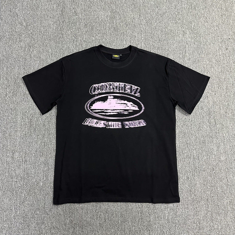 Corteiz Alcatraz Logo Letter Crew Neck Short Sleeve T‑Shirt Unisex