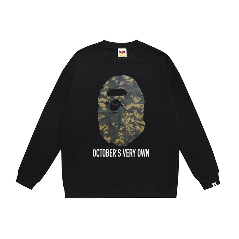 BAPE Ape Head Crewneck Sweatshirt Multi Print Streetwear Pullover