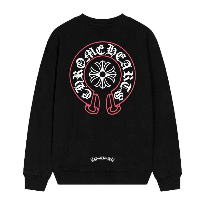 Chrome Hearts Cross Horseshoe Crewneck Sweatshirt Vintage Street Top