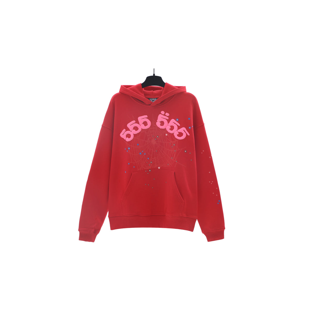 Sp5der Foam Print Spider Web Hoodie Sweatshirt Jogger Pants Set