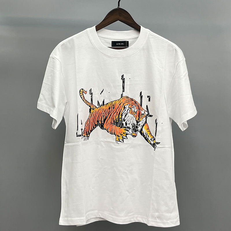 Amiri Multi‑Style Letter Logo Graphic Oversized Tee Streetwear Unisex