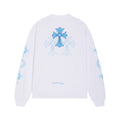 Chrome Hearts Cross Horseshoe Sanskrit Print Long Sleeve Tee Unisex
