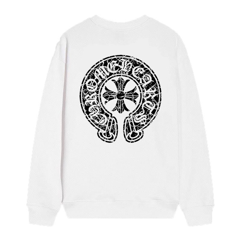 Chrome Hearts Cross Horseshoe Crewneck Sweatshirt Vintage Street Top