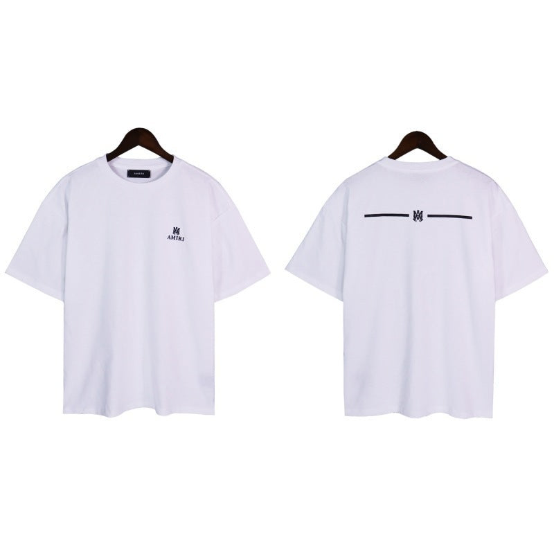 Amiri Multi‑Pattern Letter Graphic Oversized Tee Streetwear Unisex