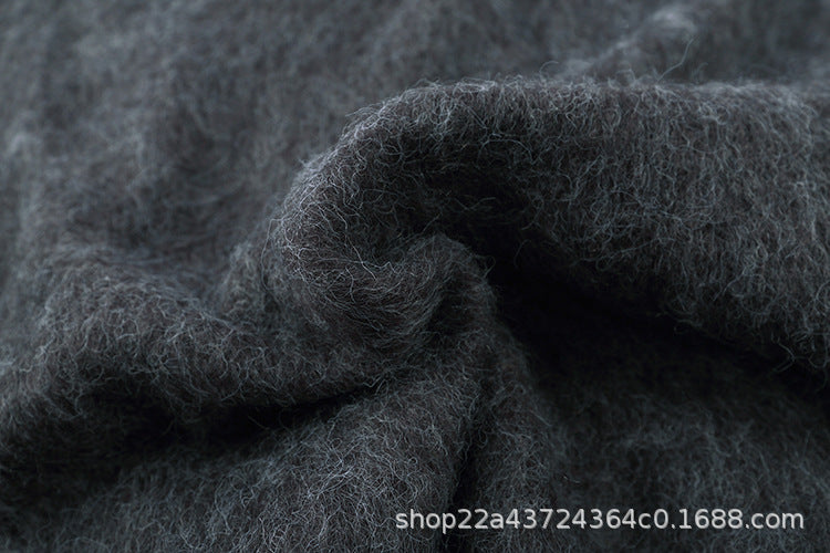 Off-White Grey Gradient Sweater Brushed Mohair Arrows-Intarsia Jumper