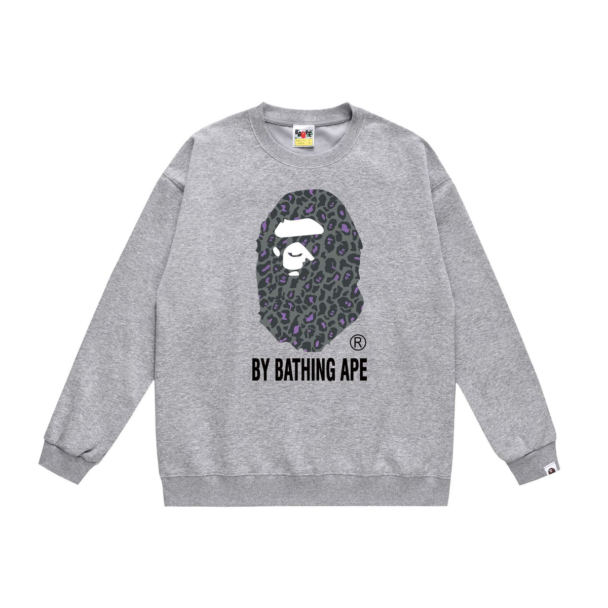 BAPE Crewneck Sweatshirt Ape Head Multi Graphic Street Pullover