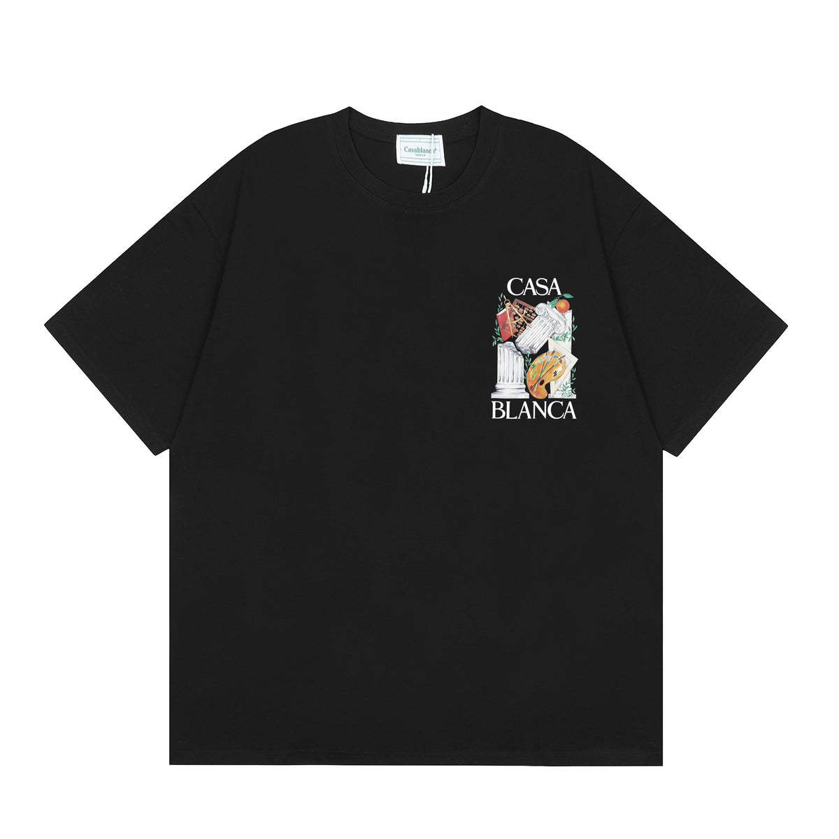 Casablanca Multi‑Artwork Vintage Graphic Oversized Tee Streetwear