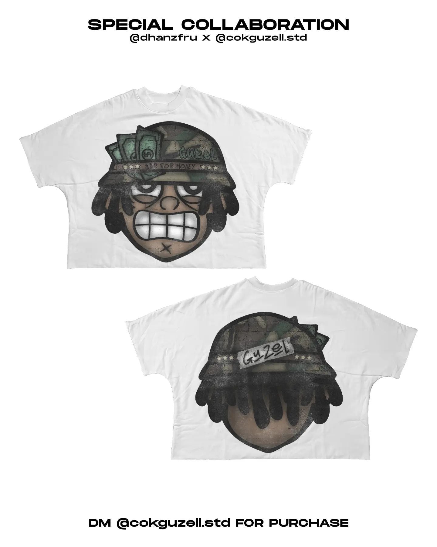 Y2K Hip-Hop-Cartoon-Charakter-Grafik Unisex Oversized Streetwear Baumwoll-T-Shirt