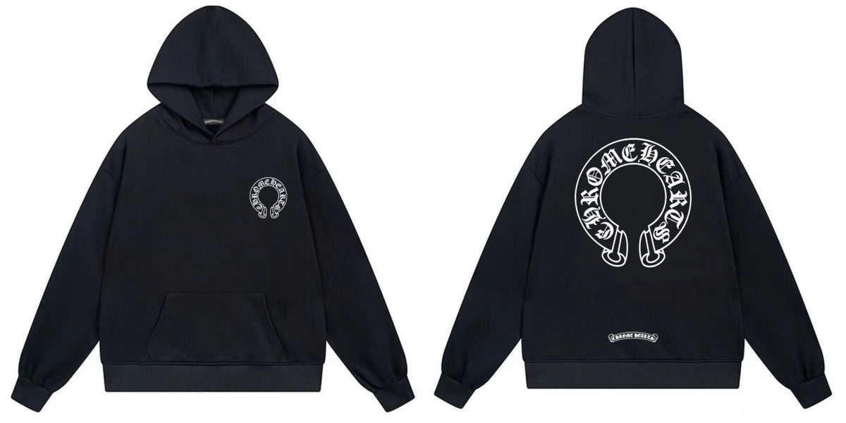 Chrome Hearts Cross Horseshoe Hoodie Vintage Goth Streetwear Pullover
