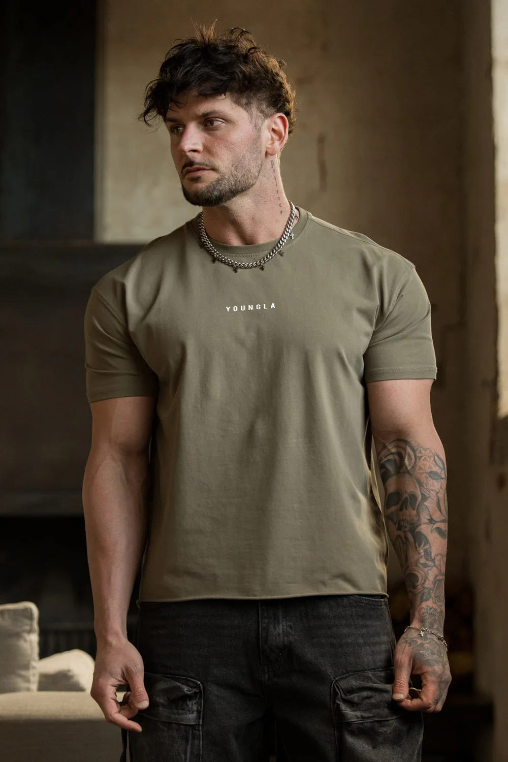 YOUNGLA 401 Essential Jacked Tees