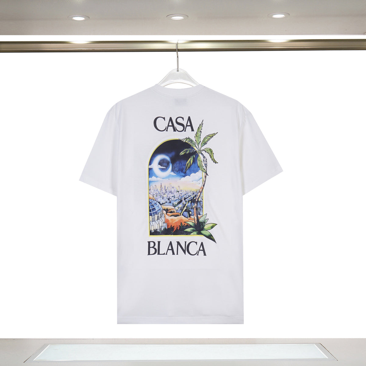 Casablanca Art Print Loose Unisex Short Sleeve Graphic T-Shirt