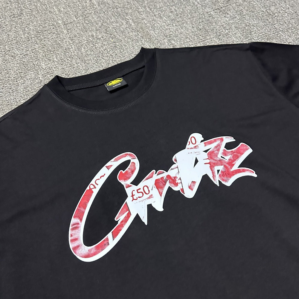 2026 New Corteiz Graphic Print Tee Loose Casual Streetwear T-Shirt