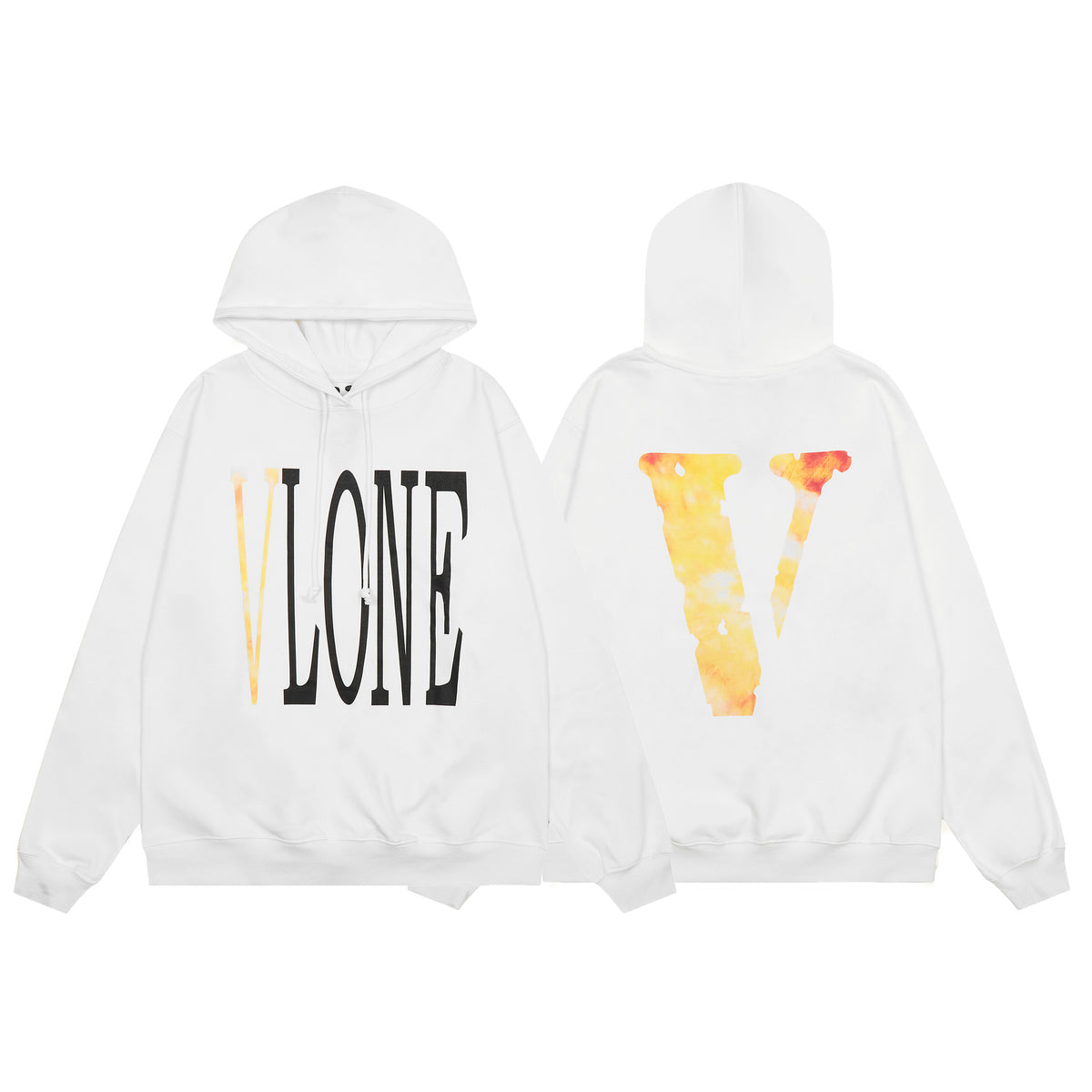 Vlone Friends Big V Logo American Style Unisex Hoodie