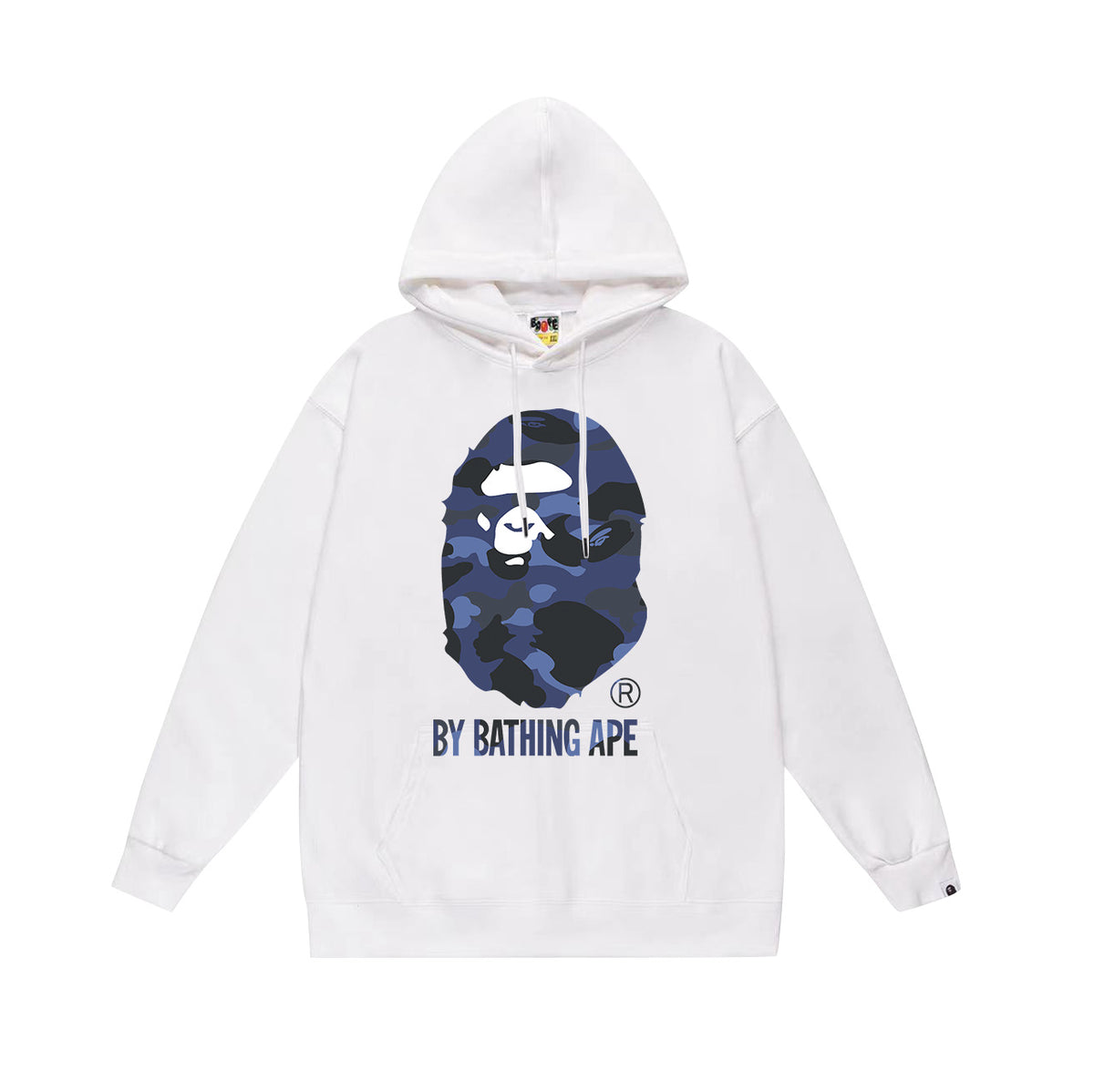 Bape Camo Ape Head Graphic Vintage Washed Oversized Hoodie Streetwear