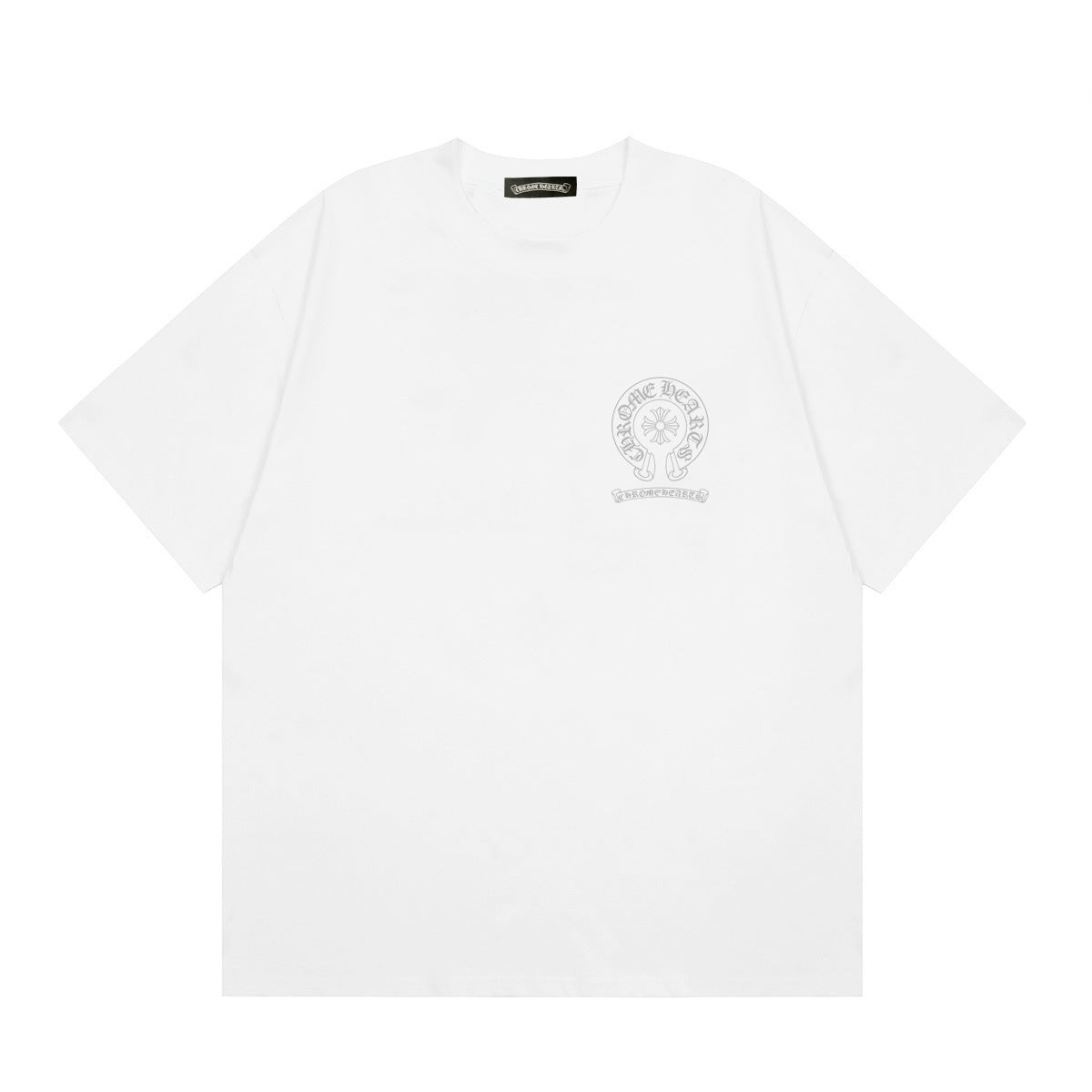 Chrome Hearts Multi‑Cross Horseshoe Graphic Oversized Tee Streetwear
