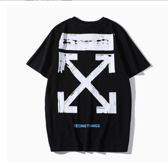 Off-White Arrow Graphic Print Short Sleeve Tee Streetwear Unisex