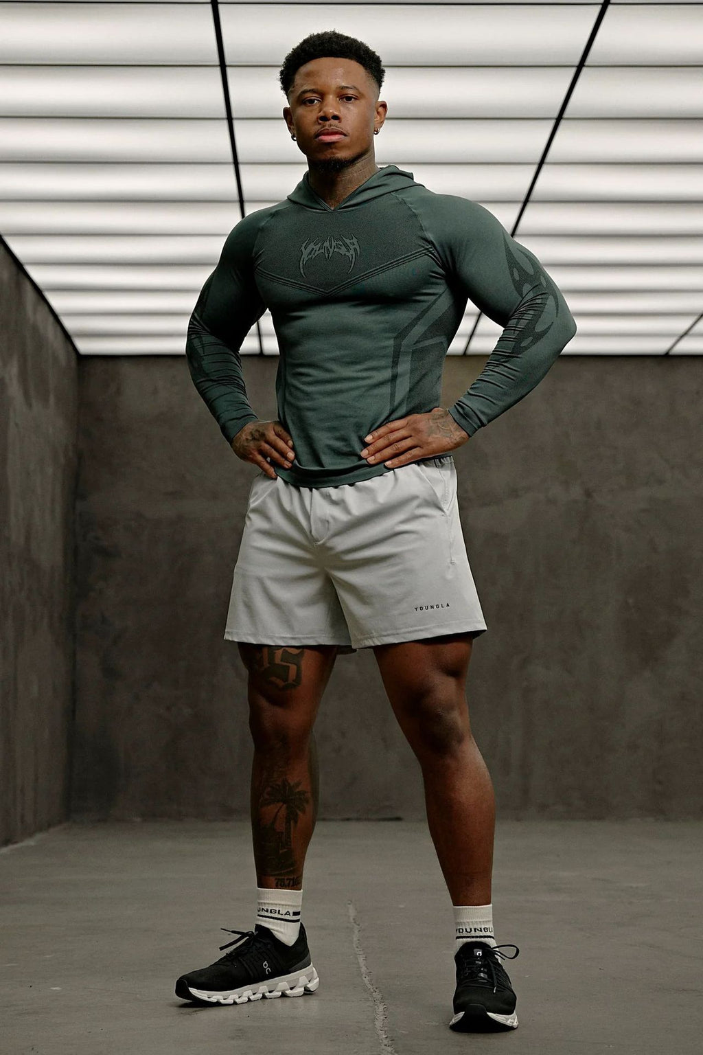 YOUNGLA 8062 Warrior Compression Hoodies