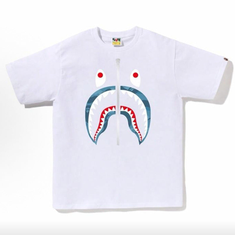 BAPE Ape Head Cartoon Print Loose Unisex Short Sleeve T-Shirt